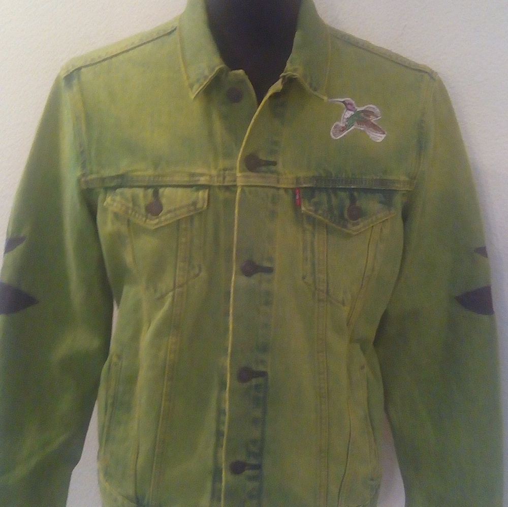 Unisex Levi's Denim Trucker Jacket size Large - Picture 4 of 8